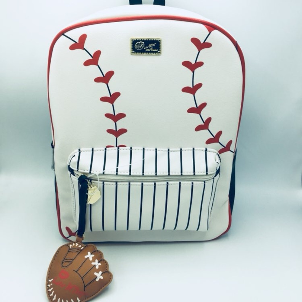 NWT Betsey Johnson Baseball Backpack